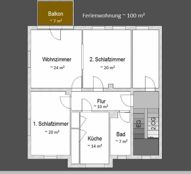 Ferienwohnung „Lena“ Майсен Екстериор снимка